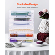 Scrapbook Paper Storage 6 Pack Στοιβαζόμενα πλαστικά κουτιά επιτραπέζιων παιχνιδιών Καθαρή θήκη