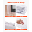 Scrapbook Paper Storage 6 Pack Στοιβαζόμενα πλαστικά κουτιά επιτραπέζιων παιχνιδιών Καθαρή θήκη