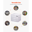 Scrapbook Paper Storage 4 Pack Στοιβαζόμενα πλαστικά κουτιά επιτραπέζιων παιχνιδιών Καθαρή θήκη