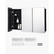 VEVOR Medicine Cabinet 25,5" x 40" Mirror Medicine Cabinet Ρυθμιζόμενα ράφια