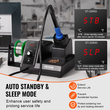 VEVOR Soldering Iron Station 80W LCD Kit Station Station & 5 Iron Tips