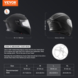 Κράνος μοτοσυκλέτας VEVOR Full Face Κράνος Motocross με υποδοχή Bluetooth