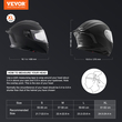 Κράνος μοτοσυκλέτας VEVOR Full Face Κράνος Motocross με υποδοχή Bluetooth
