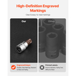 Torx Bit Socket Σετ 34 τεμαχίων Solid Star and Tamper Proof T6-T70 S2 Alloy Steel