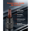 Torx Bit Socket and External Torx Socket Set 31-Pece T8-T70 and E4-E24 Steel
