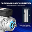 Ηλεκτρικός κινητήρας VEVOR 1,5KW 1400RPM AC 220~240V 9,85A 1-φασικός άξονας με κλειδί 24mm