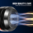Ηλεκτρικός κινητήρας VEVOR 1.5KW 3000RPM AC230/400V 9.5A/3.5A 3-φασικός άξονας με κλειδί 24mm