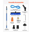 VEVOR Water Fed Pole Kit 3,6m Solar Panel Cleaning Pole with Extentable Handle