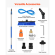 VEVOR Water Fed Pole Kit 6m Solar Panel Cleaning Stole with επεκτεινόμενη λαβή