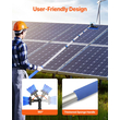 VEVOR Water Fed Pole Kit 11m Solar Panel Cleaning Pole with επεκτεινόμενη λαβή