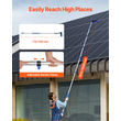 VEVOR Water Fed Pole Kit 11m Solar Panel Cleaning Pole with επεκτεινόμενη λαβή