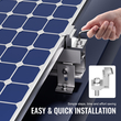 Βάση στήριξης VEVOR Solar Panel Z 35-50mm Ρυθμιζόμενος σφιγκτήρας τελικής βάσης 20 ΤΕΜ