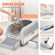 VEVOR 6 σε Deep Litter Box Κουτί απορριμμάτων χωρίς οσμή με σανίδα ποδιών φιλτραρίσματος