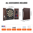 VEVOR Σετ Dartboard και ντουλάπι Ολοκληρωμένο με όλα τα αξεσουάρ Εύκολη συναρμολόγηση