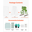 VEVOR A-Frame Cucumber Trellis 35" x 55" Πτυσσόμενο μεταλλικό καφασωτό κήπου