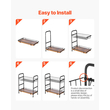 VEVOR 2 Tier Coffee Bar Organizer για πάγκο με 12 κινητά αγκίστρια κούπα