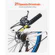 VEVOR 26" Mountain Bike MTB Bicycle 21 Speed ​​Full Suspension Διπλά Δισκόφρενα