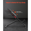 VEVOR Roman Chair Back Extension Πάγκος Hyperextension Ρυθμιζόμενο Αναδιπλούμενο Γυμναστήριο