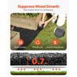 VEVOR 4 Rolls Rubber Mulch Roll for Landscape 120 x 4,5in Rubber Mulch Mat