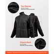 VEVOR FR Μπουφάν συγκόλλησης XXL Size Heavy Duty Δέρμα αγελάδας & 9oz FR βαμβάκι