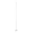 GloboStar® DALUMA 60471 Επιδαπέδιο Φωτιστικό LED CCT 24W 2640lm 200° AC 220-240V - Εναλλαγή Φωτισμού μέσω On/Off All In One Ψυχρό 6000k+Φυσικό 4500k+Θερμό 2700k Μ18 x Π18 x Υ160cm - Λευκό - 3 Χρόνια Εγγύηση