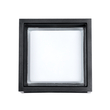 GLOBOSTAR® MAJESTIC 60773 Φωτιστικό Τοίχου - Απλίκα Εσωτερικού/Εξωτερικού Χώρου LED 10W 1050lm 120° AC175-265V Αδιάβροχο IP65 - Πλαστικό Σώμα - Φυσικό λευκό 4500K - Μ17 x Π17 x Υ9cm - Μαύρο - Bridgelux Chip - 3 Χρόνια Εγγύηση