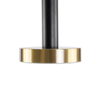 GLOBOSTAR® ZANE 60937 Κρεμαστό Φωτιστικό Design LED CCT 100W 11200lm 120° AC 220-240V IP20 - Εναλλαγή Φωτισμού μέσω Τηλεχειριστηρίου All In One Ψυχρό 6000k+Φυσικό 4500k+Θερμό 2700k Dimmable - Μ160 x Π15 x Υ20cm - Μαύρο & Χρυσό - 3 Χρόνια Εγγύηση