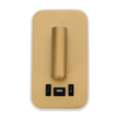 GloboStar® LADY-O 61366 Μοντέρνο Φωτιστικό Τοίχου - Απλίκα Ξενοδοχείου Bed Side LED 10W 1000lm 36° & 360° AC 220-240V - Reading Light & Κρυφός Φωτισμός - Φορτιστής USB 3A - Μ10.5 x Π10 x Υ18.5cm - Φυσικό Λευκό 4500K - Χρυσό Βούρτσας - 3 Χρόνια Εγγύηση