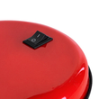 GloboStar® STUDENT RED 01535 Μοντέρνο Επιτραπέζιο Φωτιστικό Γραφείου Μονόφωτο 1 x E27 Κόκκινο με Λευκό Μεταλλικό με Διακόπτη ΟN/OFF Καμπάνα Φ12 x Υ32cm