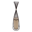 GloboStar® AZORES 01756 Boho Επιδαπέδιο Φωτιστικό Μονόφωτο 1 x E27 IP20 Καφέ & Μπεζ Ξύλο - Μ40 x Π40 x Υ150cm