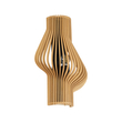 GloboStar® MIHIRO 02174 Boho Επιτοίχιο Φωτιστικό Απλίκα Μονόφωτο 1 x E27 IP20 Καφέ Ξύλο - Μ25 x Π13 x Υ40cm