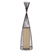 GloboStar® AZORES 01756 Boho Επιδαπέδιο Φωτιστικό Μονόφωτο 1 x E27 IP20 Καφέ & Μπεζ Ξύλο - Μ40 x Π40 x Υ150cm