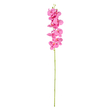 GloboStar® Artificial Garden  PINK ORCHID BRANCH 21131 Τεχνητό Διακοσμητικό Κλαδί Ορχιδέας Y85cm