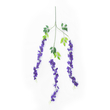 GloboStar® Artificial Garden VIOLET WISTERIA FLOWER BRANCH 21509 Σετ 12 Τεχνητά Διακοσμητικά κλαδιά Βιστέριας Βιολετί Φ45 x Υ120cm