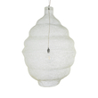 GloboStar® KENTUCKY 01901 Vintage Κρεμαστό Φωτιστικό Πλέγμα Μονόφωτο 1 x E27 IP20 Μπεζ Μέταλλο - Μ80 x Π80 x Y110cm