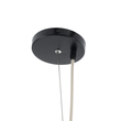 GloboStar® KENTUCKY 01901 Vintage Κρεμαστό Φωτιστικό Πλέγμα Μονόφωτο 1 x E27 IP20 Μπεζ Μέταλλο - Μ80 x Π80 x Y110cm