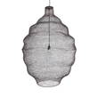 GloboStar® KENTUCKY 01902 Vintage Κρεμαστό Φωτιστικό Πλέγμα Μονόφωτο 1 x E27 IP20 Καφέ Μέταλλο - Μ80 x Π80 x Y110cm