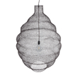 GloboStar® KENTUCKY 01902 Vintage Κρεμαστό Φωτιστικό Πλέγμα Μονόφωτο 1 x E27 IP20 Καφέ Μέταλλο - Μ80 x Π80 x Y110cm