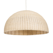 GloboStar® MONTANA 02380 Boho Κρεμαστό Φωτιστικό Καμπάνα Μονόφωτο 1 x E27 IP20 Μπεζ Ξύλο - Μ120 x Π120 x Υ60cm GloboStar® MONTANA 02380 Boho Κρεμαστό Φωτιστικό Καμπάνα Μονόφωτο 1 x E27 IP20 Μπεζ Ξύλο - Μ120 x Π120 x Υ60cm