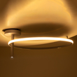 GloboStar® VERONA 61224 Φωτιστικό Οροφής Δαχτυλίδι-Κύκλος LED CCT 36W 4032lm 360° AC 220-240V - Εναλλαγή Φωτισμού μέσω Διακόπτη On/Off All In One Ψυχρό 6000k+Φυσικό 4500k+Θερμό 2700K Φ60 x Υ23cm - Λευκό - 3 Χρόνια Εγγύηση