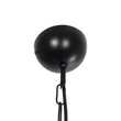 GloboStar® SIERRA 203-0011 Vintage Κρεμαστό Φωτιστικό Καμπάνα Μονόφωτο 1 x E27 IP20 Μαύρο & Χρυσό Μέταλλο - Μ31 x Π31 x Υ40cm