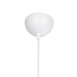 GloboStar® BILLA 203-0041 Vintage Κρεμαστό Φωτιστικό Καμπάνα Μονόφωτο 1 x E27 IP20 Λευκό & Χρυσό Μέταλλο - M30.5 x Π30.5 x Υ20cm
