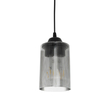 GloboStar® TORUS 203-0063 Μοντέρνο Κρεμαστό Φωτιστικό Καμπάνα Μονόφωτο 1 x E27 IP20 Μαύρο Πλαστικό - Μ10.5 x Π10.5 x Υ18.5cm