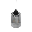 GloboStar® TORUS 203-0063 Μοντέρνο Κρεμαστό Φωτιστικό Καμπάνα Μονόφωτο 1 x E27 IP20 Μαύρο Πλαστικό - Μ10.5 x Π10.5 x Υ18.5cm