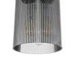 GloboStar® TORUS 203-0063 Μοντέρνο Κρεμαστό Φωτιστικό Καμπάνα Μονόφωτο 1 x E27 IP20 Μαύρο Πλαστικό - Μ10.5 x Π10.5 x Υ18.5cm