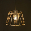 GloboStar® JUTE 203-0091 Μοντέρνο Κρεμαστό Φωτιστικό Σχοινί Μονόφωτο 1 x E27 IP20 Λευκό Πλαστικό με Μπεζ Σχοινί - Μ30 x Π30 x Υ23cm
