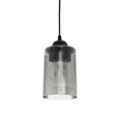 GloboStar® TORUS 203-0063 Μοντέρνο Κρεμαστό Φωτιστικό Καμπάνα Μονόφωτο 1 x E27 IP20 Μαύρο Πλαστικό - Μ10.5 x Π10.5 x Υ18.5cm