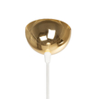 GloboStar® MARBLE 203-0098 Μοντέρνο Κρεμαστό Φωτιστικό Καμπάνα Μονόφωτο 1 x E27 IP20 Λεύκο & Χρυσό Πλαστικό - Μ30 x Π30 x Υ20cm