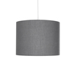 GloboStar® BLAZE 203-0108 Μοντέρνο Κρεμαστό Φωτιστικό Καπέλο Μονόφωτο 1 x E27 IP20 Γκρι Ύφασμα - Μ22 x Π22 x Υ20cm