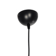 GloboStar® CLAIRIE 203-0135 Μοντέρνο Κρεμαστό Φωτιστικό Καπέλο Μονόφωτο 1 x E27 IP20 Καφέ Ύφασμα - Μ30 x Π30 x Υ93cm